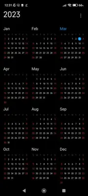 Mi Calendar android App screenshot 0