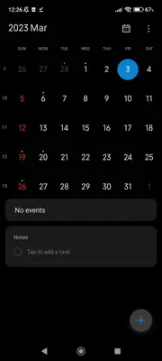 Mi Calendar android App screenshot 1