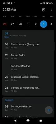 Mi Calendar android App screenshot 3